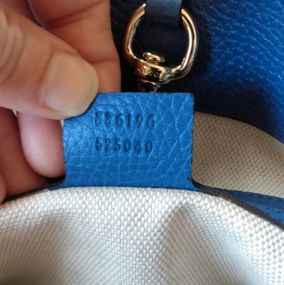 NEW, Gucci Soho Limited Ed. Caspian Blue Double Chain Shoulder Bag - Picture 15 of 16